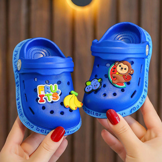 Baotou – chaussures à trous pour garçons, sandales et pantoufles pour bébés filles, maison