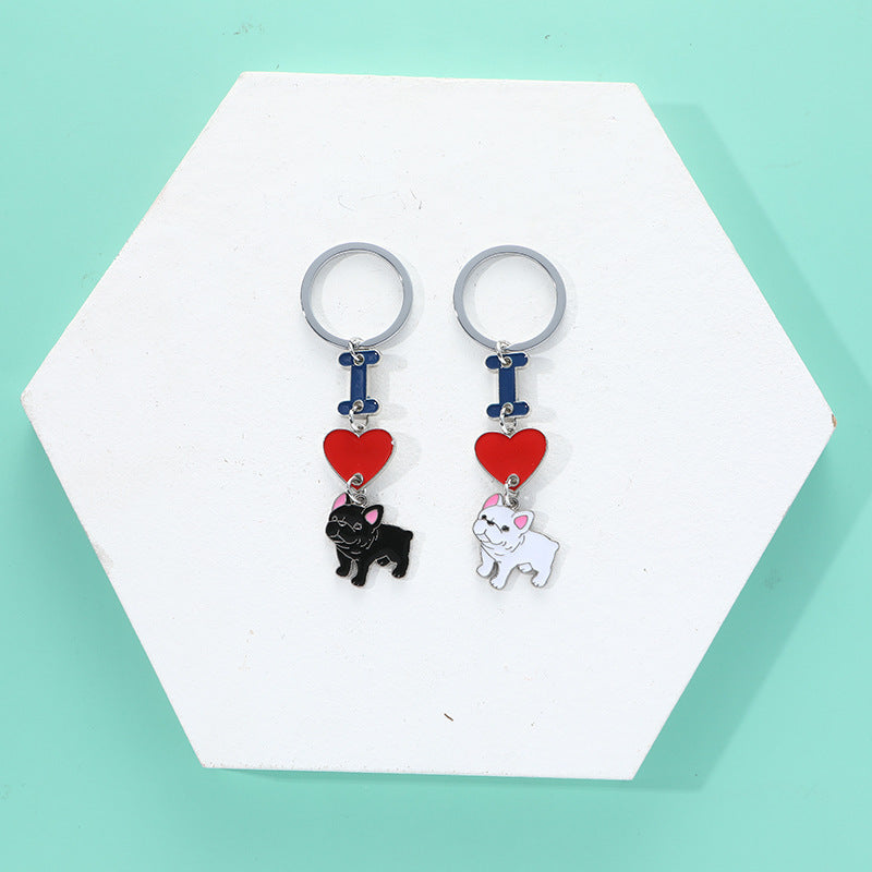 Ins Love Dog Pendant Bag Keychain