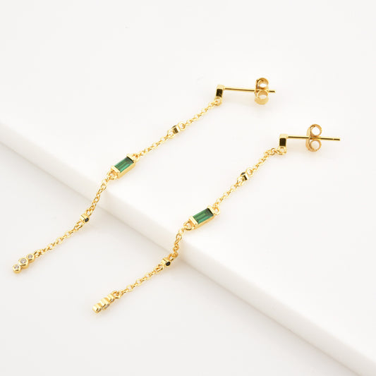 Boucles d'oreilles suspendues à une ligne pour femmes, personnalité de la mode