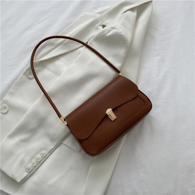 One Shoulder Solid Color Simple Bag Women