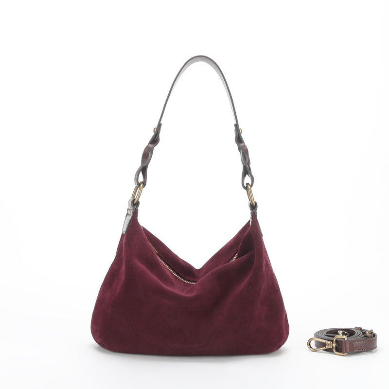 Sac messager à bandoulière Portable en cuir de vache, couche supérieure de haute qualité
