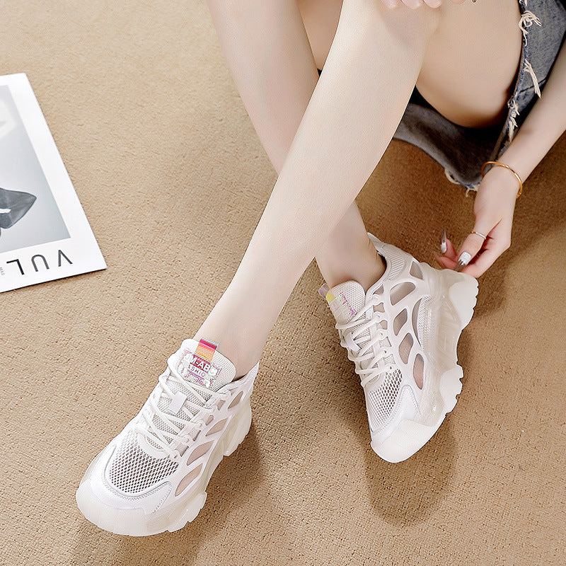 Zapatos viejos transpirables deportivos informales con aumento interior