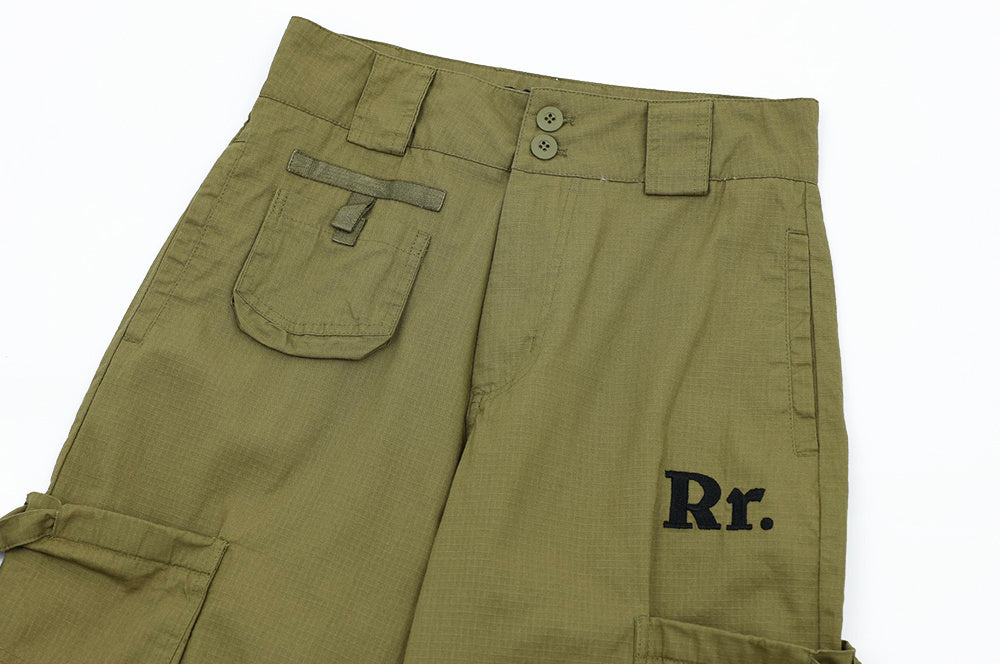 Fashion Ribbon Large Pocket Overalls