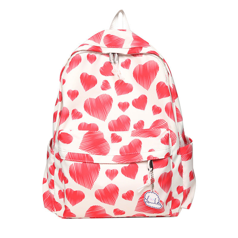 Mochila Sweet Love de estilo coreano, ligera de gran capacidad para mujer