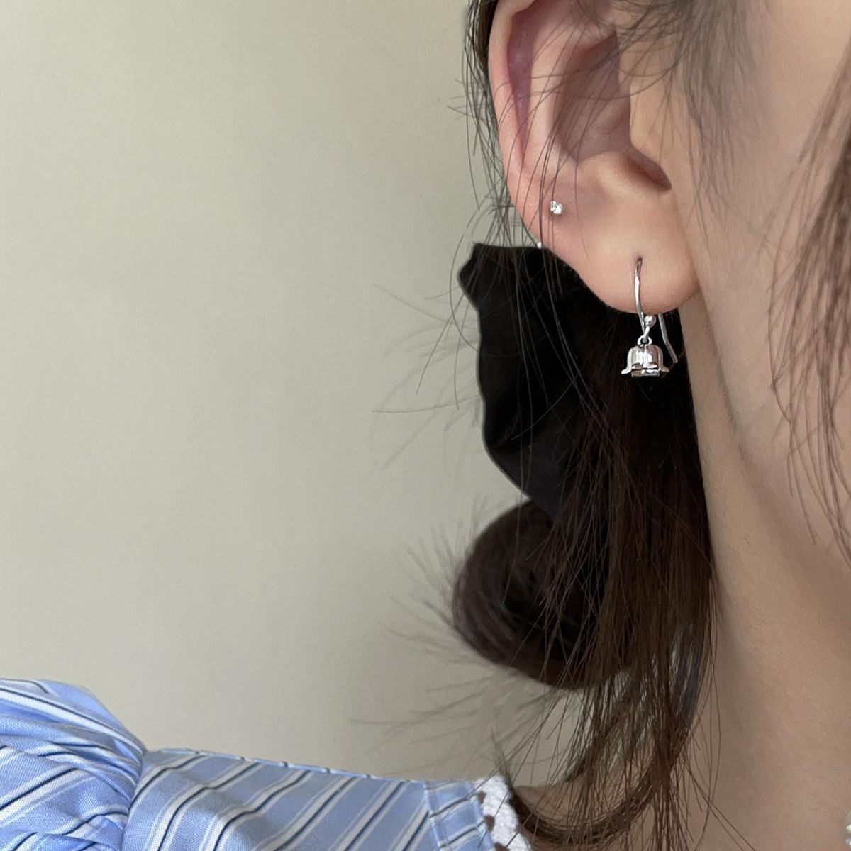 Women's Silver Needle High Sense Special-interest Design Ear Hook