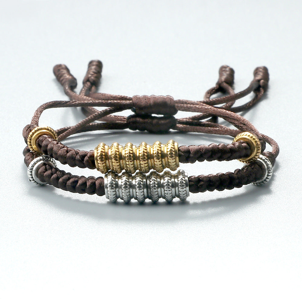 Bracelet Couple Rond Or Et Argent