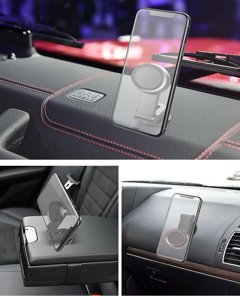 Soporte magnético plegable para teléfono móvil de navegación de coche, marco de soporte para salpicadero de coche, giratorio de 360 ​​grados, accesorios para automóvil