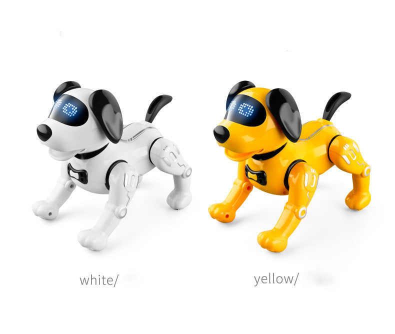Chien robot intelligent tactile de chargement en plastique
