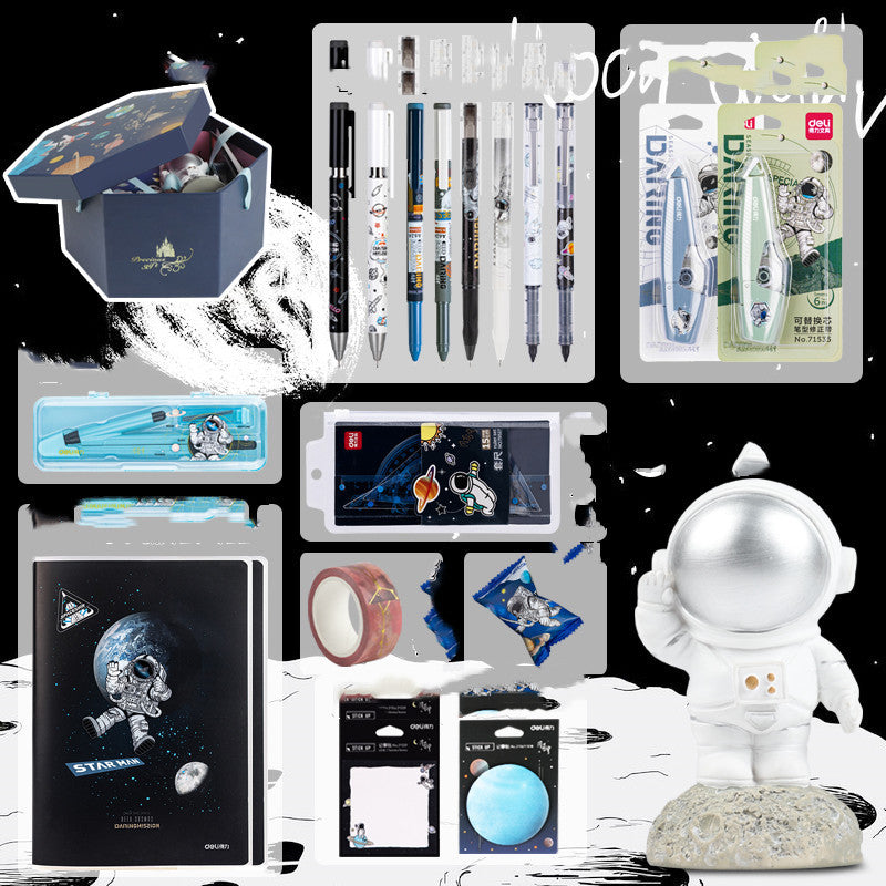 Ensemble de papeterie d'exploration de l'univers et de la galaxie, coffret cadeau d'anniversaire, carnet d'astronaute, livre à main créatif