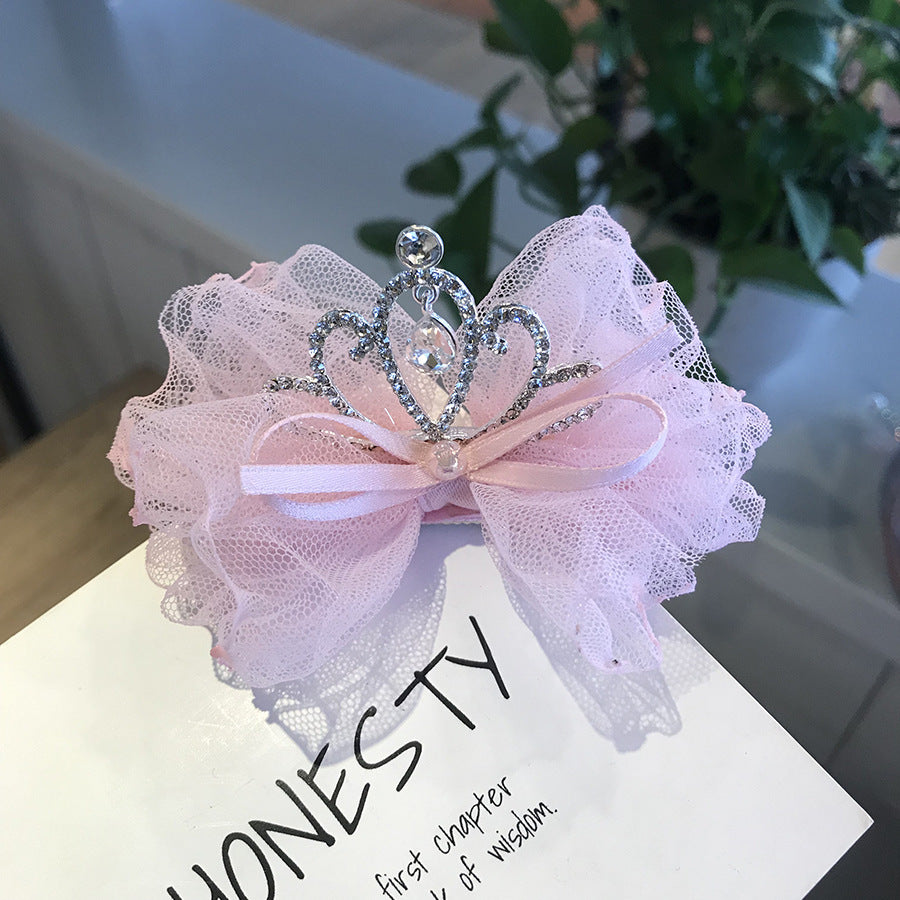 Corona Accesorios para el cabello para niños Bebé Clip de prensa coreano Diadema para bebé