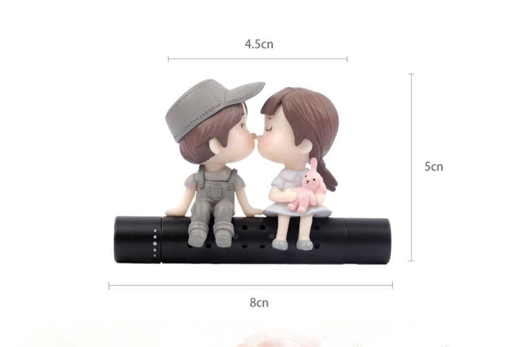 Air Outlet Decoration Cartoon Couple Gift Car Perfume Clip