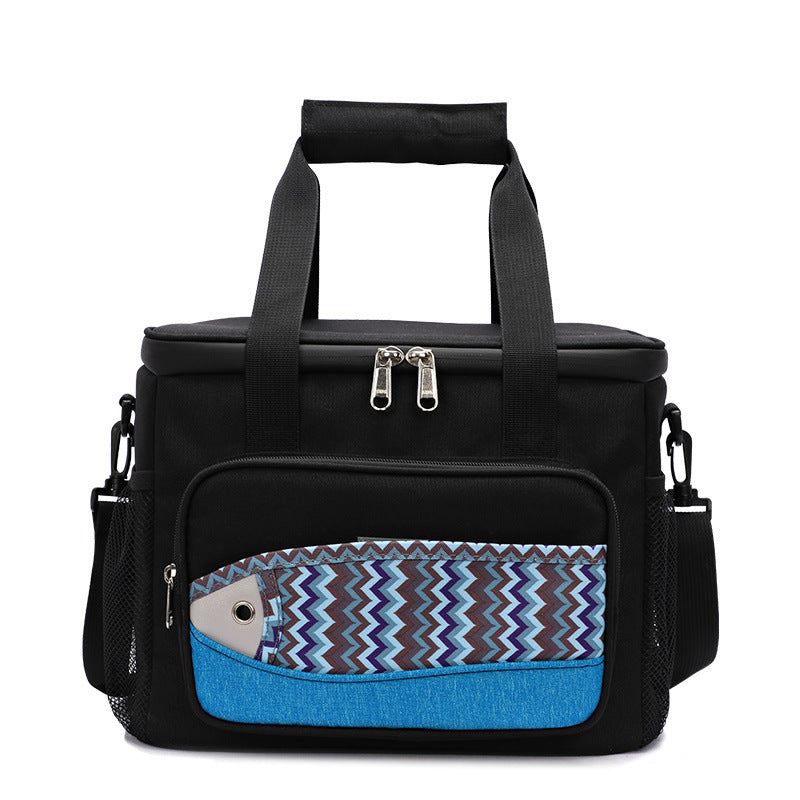 Sacs isothermes à motif de poisson, sac de boîte à déjeuner, isolation EVA, sac à déjeuner Portable étanche, sac de pique-nique multifonctionnel en plein air