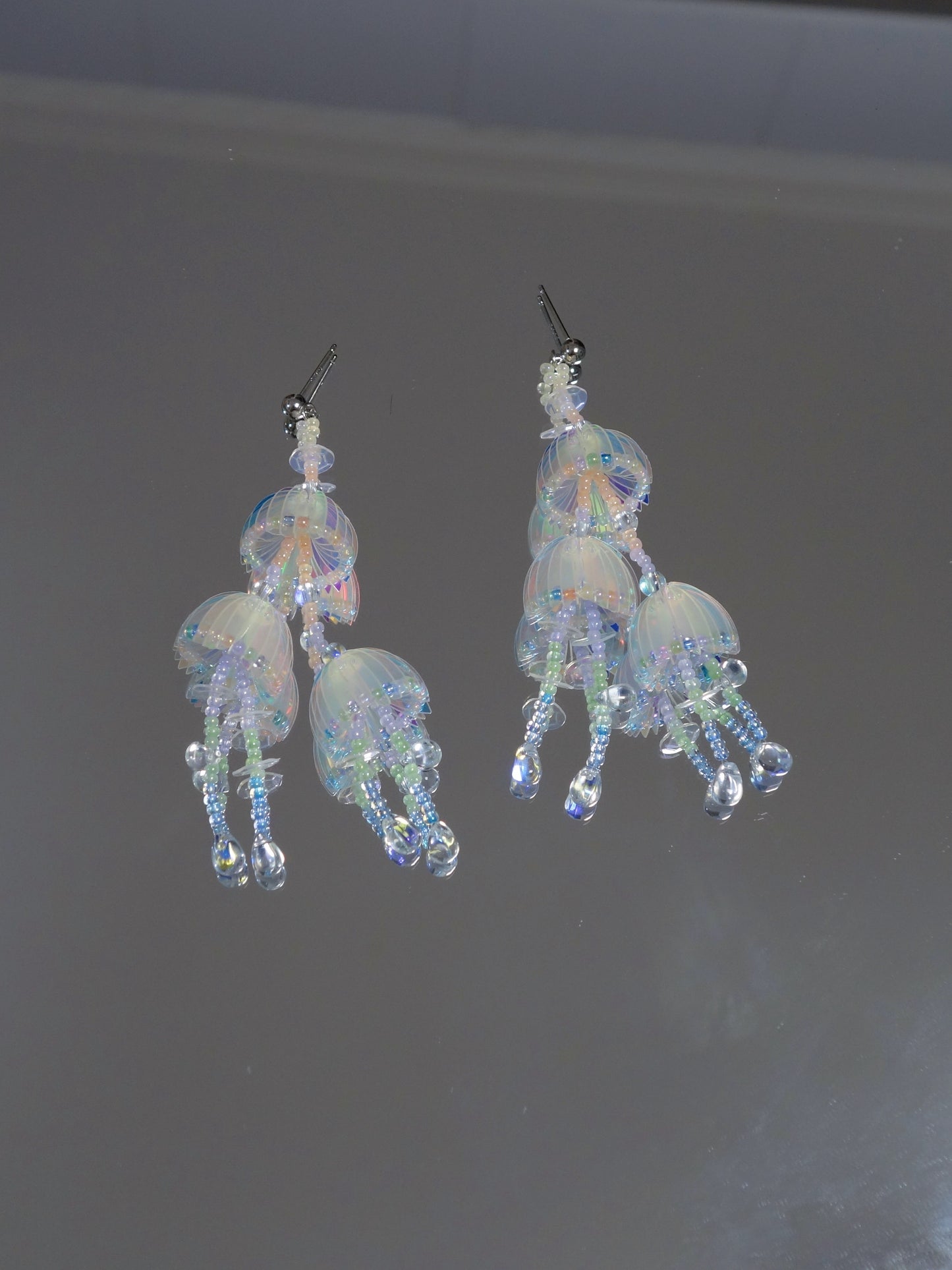 Pendientes originales de medusas hechos a mano