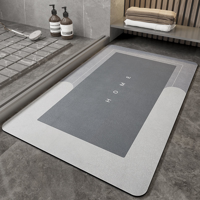 Alfombra de baño superabsorbente de piel de Napa, alfombra de baño de secado rápido, alfombras modernas simples antideslizantes para el suelo, alfombra de cocina a prueba de aceite para el hogar