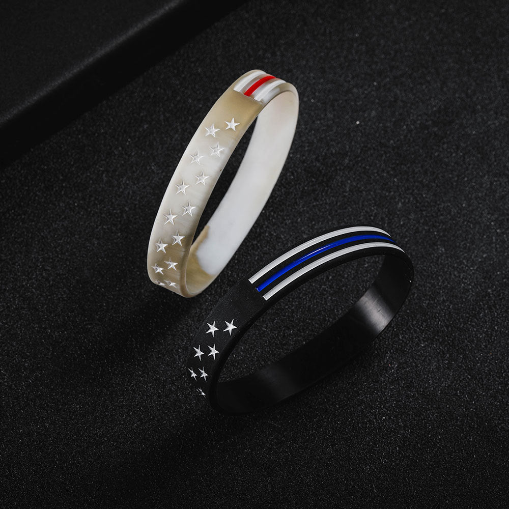 US Presidential Election Silicone Bracelet Fashion Sports Rubber Wrist Strap