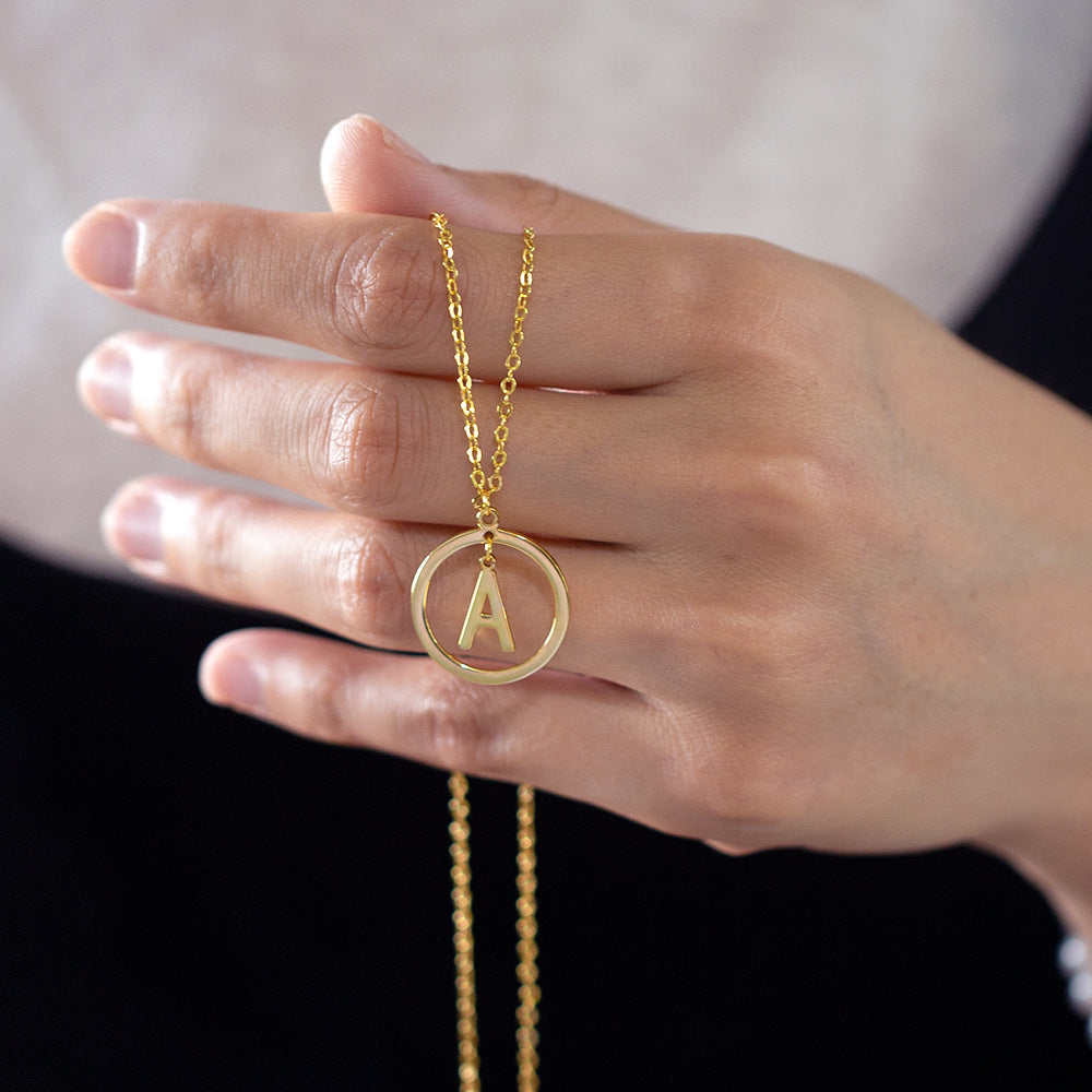 Collier de lettres polyvalent en cuivre