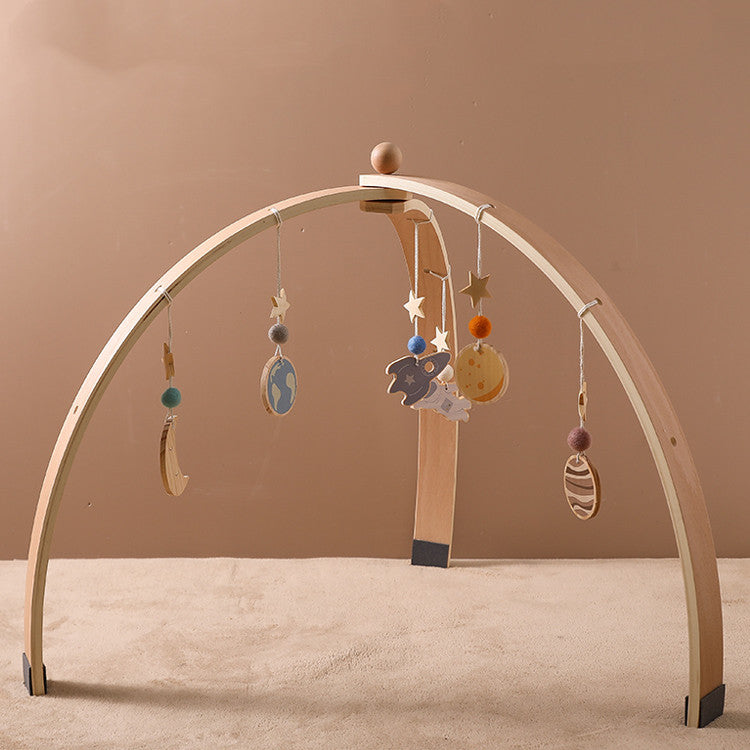 Jouet de berceau de bébé nouveau-né d'équipement de forme physique en bois de support de Triangle