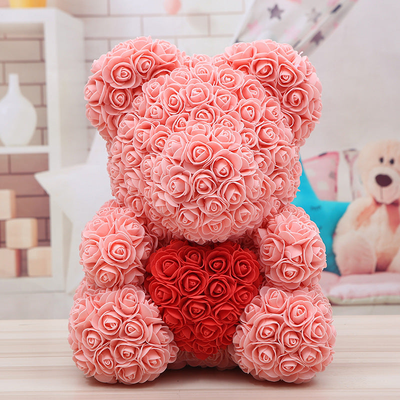 Ours Saint Valentin Rose Ours Cadeau de Noël
