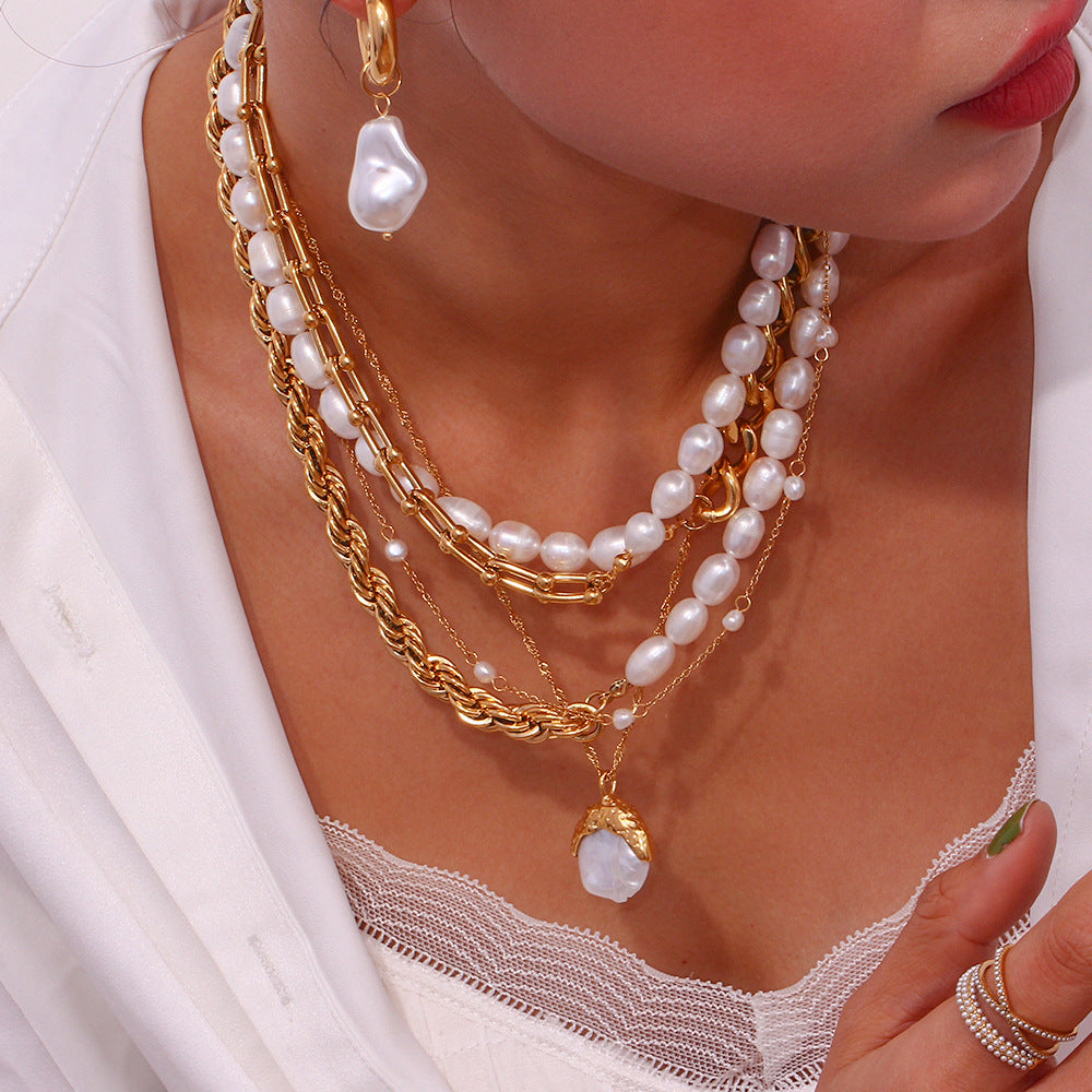 Popular Simplicity Pearl Jewelry Earrings