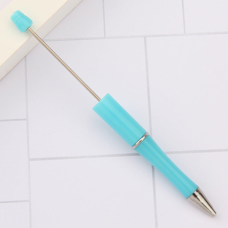 Stylo à bille créatif en plastique avec perles