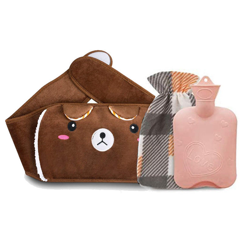 Cinturón para botella de agua de invierno, calentador de manos grande, bonito Animal, cinturón para botella de agua caliente, bolsa de agua caliente, cubierta de agua caliente, calentador de botella