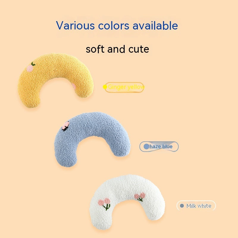 Oreiller en peluche pour chien et chat, oreiller en forme de lune endormie, petit chien