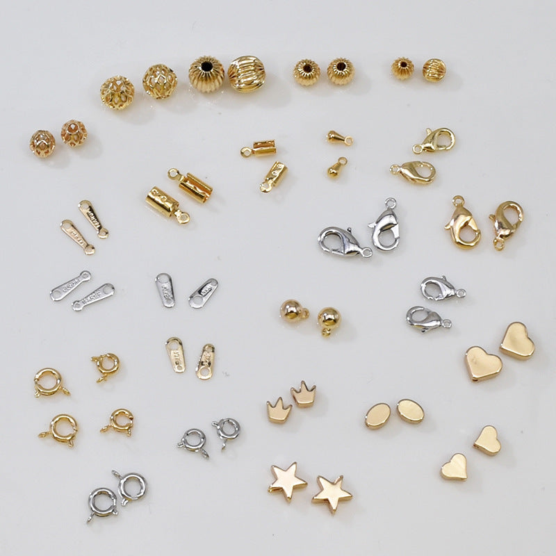 Copper Plated Genuine Gold Color Retention Bead String