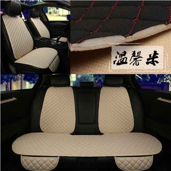 Protector de funda de asiento de coche de lino