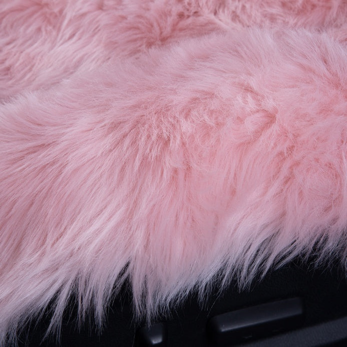 Warm General Motors Faux Wool Long Hair Cushion