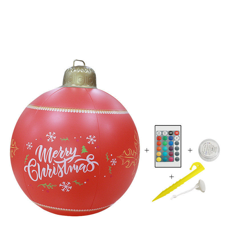 New Inflatable Christmas Ball Outdoor Decoration LED Light