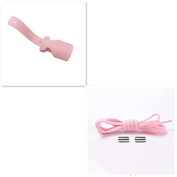 Lacets élastiques sans cravate lacets de chaussures en demi-cercle pour enfants et adultes baskets lacets de verrouillage en métal paresseux rapides cordes de chaussures