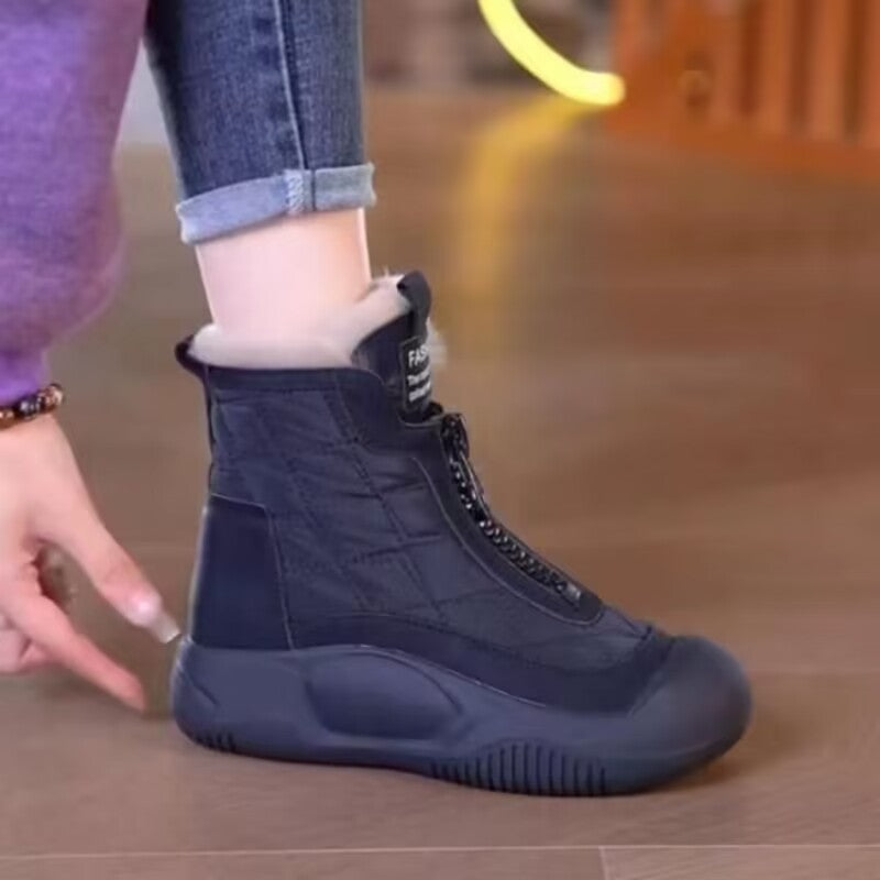 Couleur assortie Dr Martens fond épais et bottes de neige de mode de loisirs de maintien au chaud