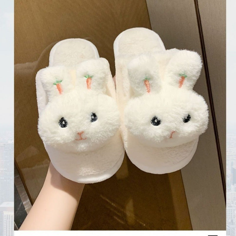 Rabbit Cute Cartoon Bag Women's Winter Dormitory Non-slip Dormitory Warm Slippers