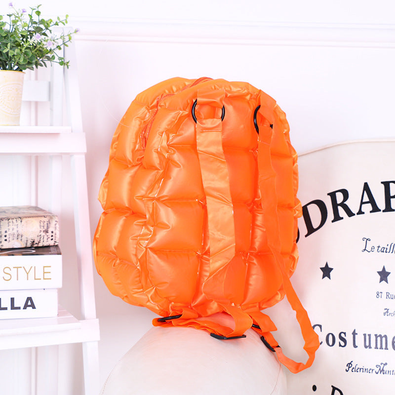 Mochila linda inflable de PVC de gran capacidad
