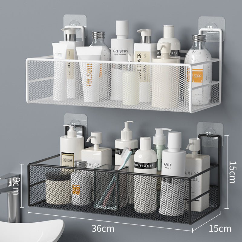 Étagère murale de salle de bain, sans perceuse, douche, organisateur de shampoing, accessoires de toilette