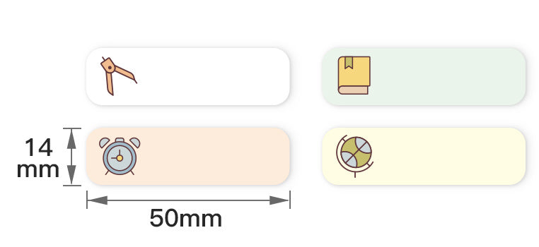 Papier pour étiquettes pour imprimantes d'étiquettes D11 et D110