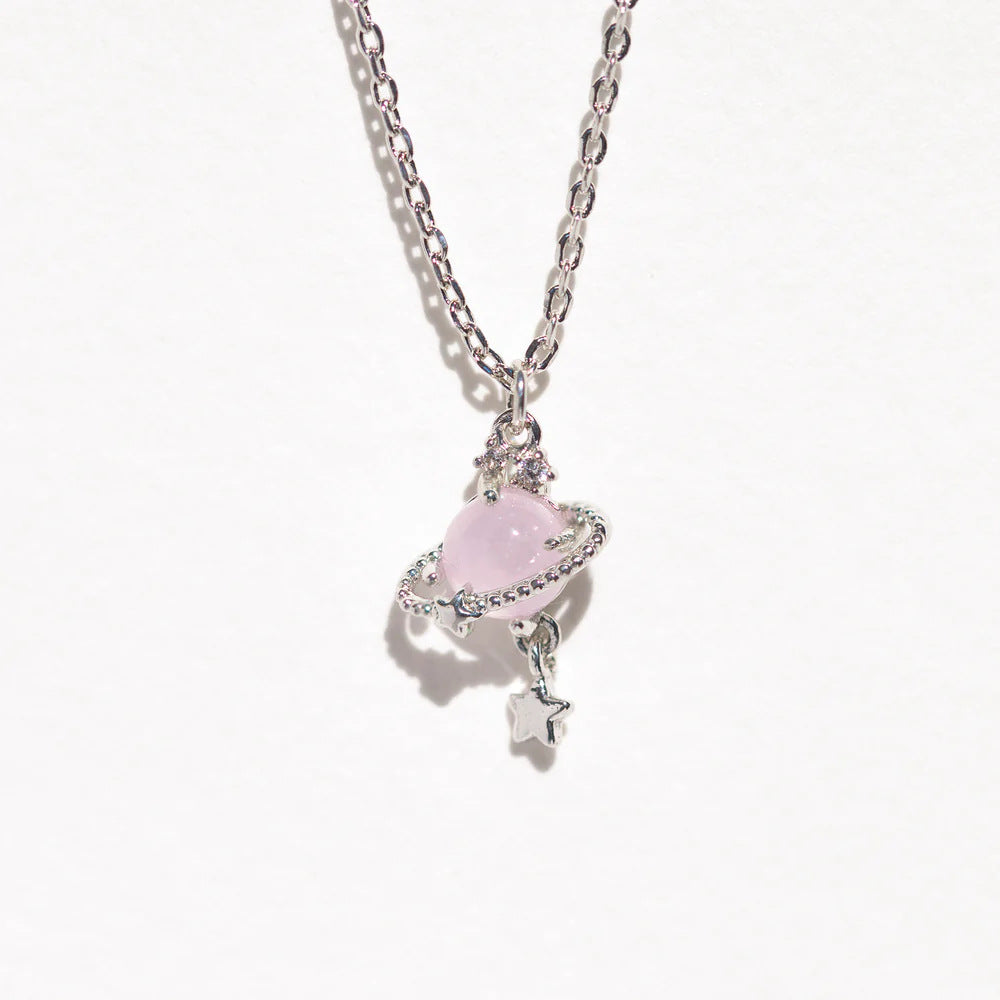 Exquisito collar envolvente de Saturno de lujo ligero