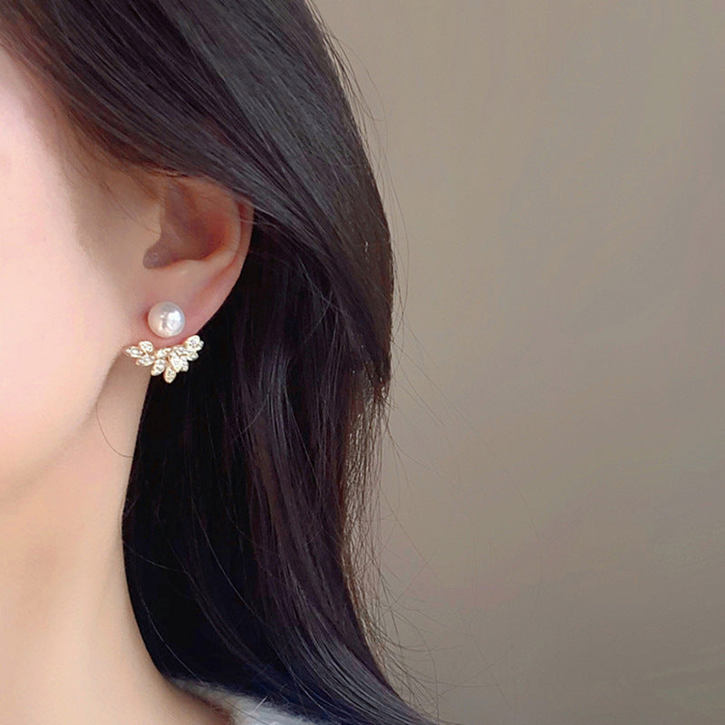 Boucles d'oreilles de luxe légères pour femmes, une paire, deux styles de port, haute qualité