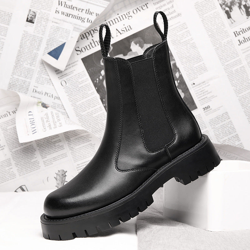 Bottes Dr Martens Doublées En Polaire D'hiver Style Coréen Pour Hommes