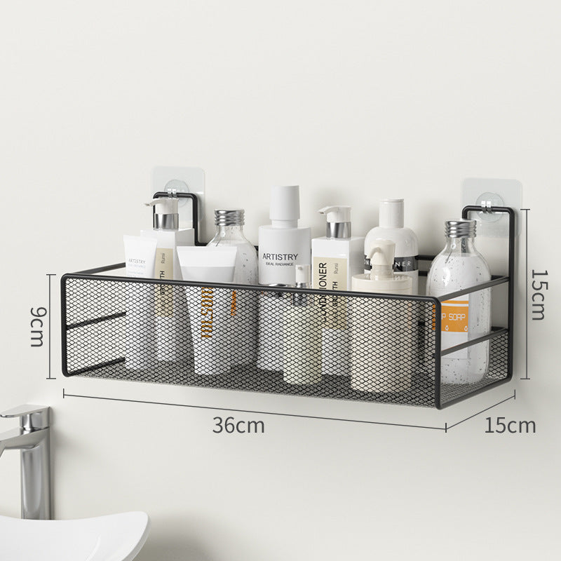 Étagère murale de salle de bain, sans perceuse, douche, organisateur de shampoing, accessoires de toilette