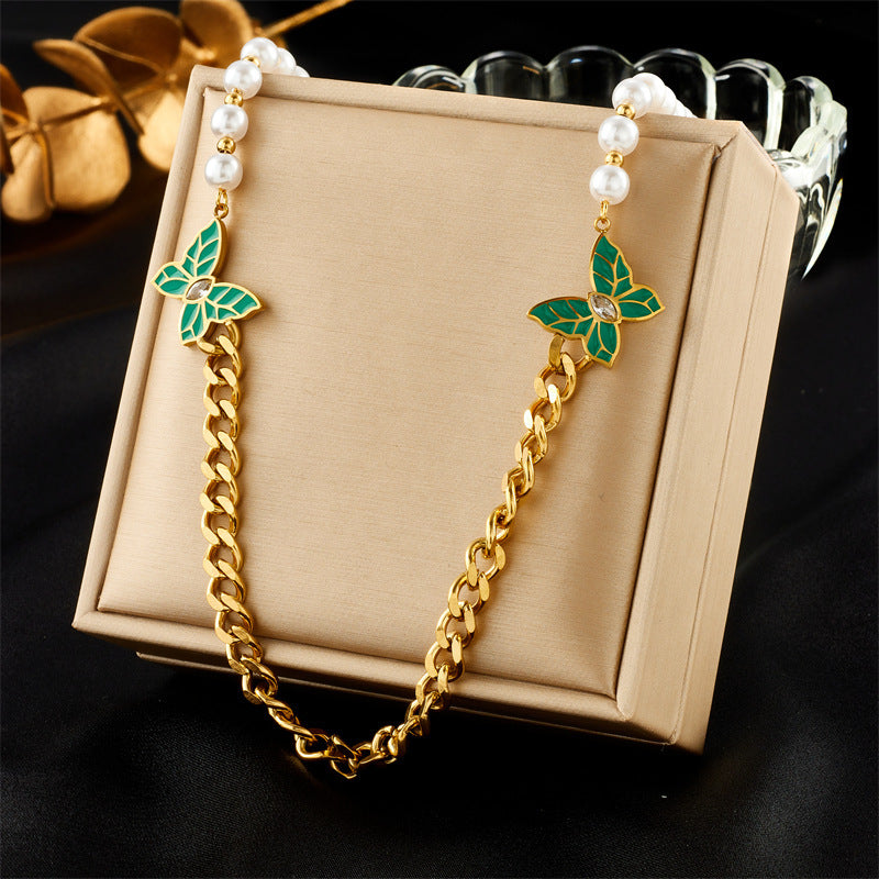 New Fashion Minority Design Multi-layer Twin Clavicle Chain