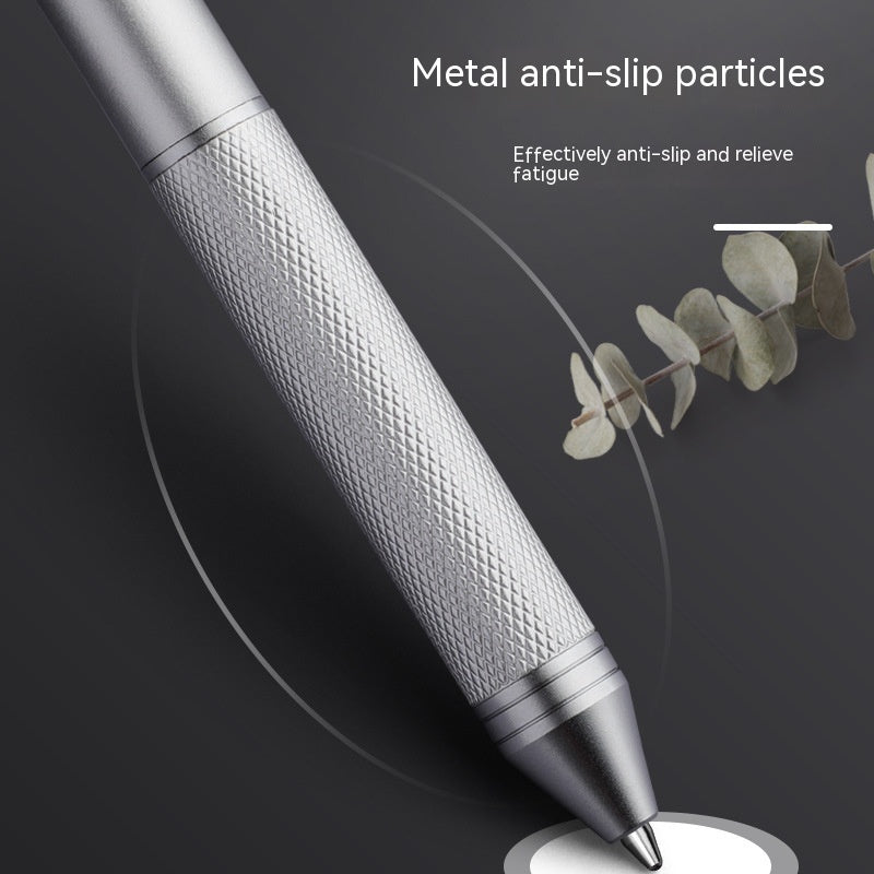Bolígrafo de inducción por gravedad, bolígrafo de Gel metálico, cuatro en uno