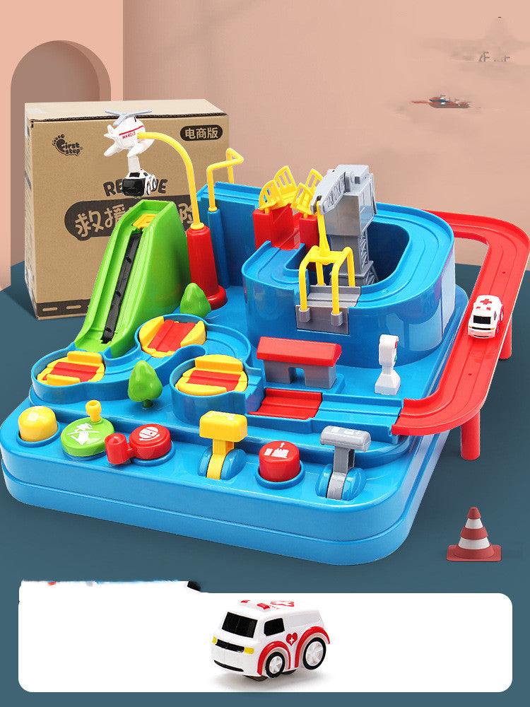Voiture aventure aventure jouets enfants jouet filles parking 3 Train 4 voiture piste enfants jouet