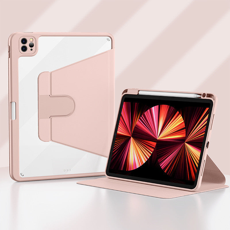 Étui pivotant pour tablette avec couvercle pour porte-stylos