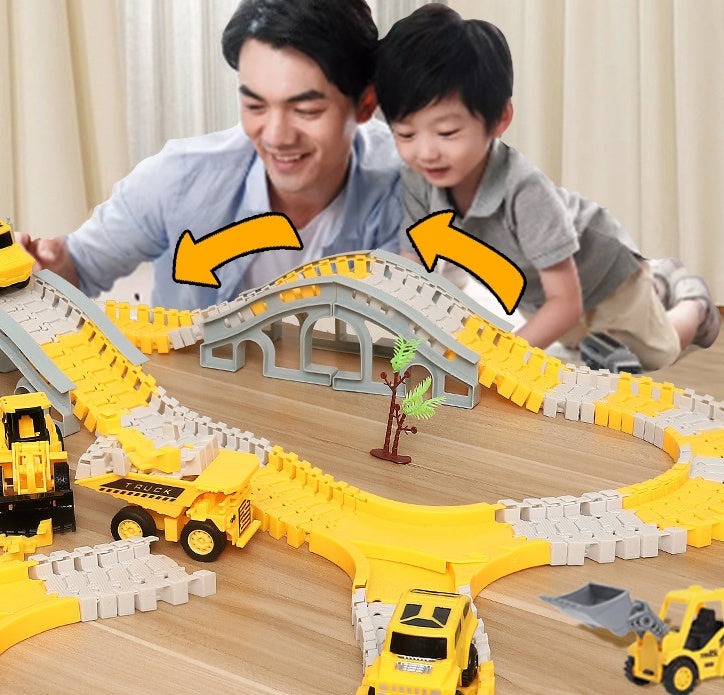 Tong Li Engineering Car Rail Car Jouet Puzzle