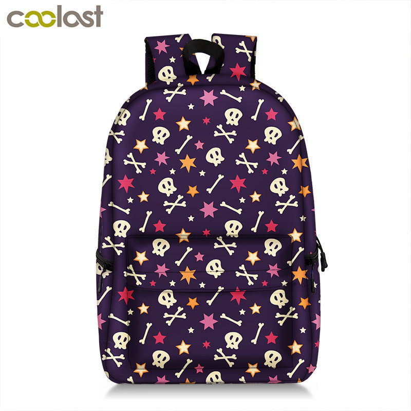 Mode tout imprimé nouveau sac à dos créatif chat mignon