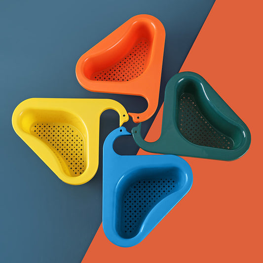 Évier domestique suspendu filtre à fruits et légumes panier de vidange d'eau cuisine séparation sèche et humide panier de vidange en cygne