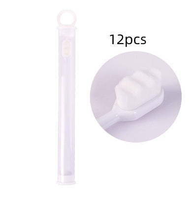 Brosse à dents Ultra-fine, poils Super doux, nettoyage en profondeur, Portable, outils de soins bucco-dentaires, nettoyage buccal, voyage