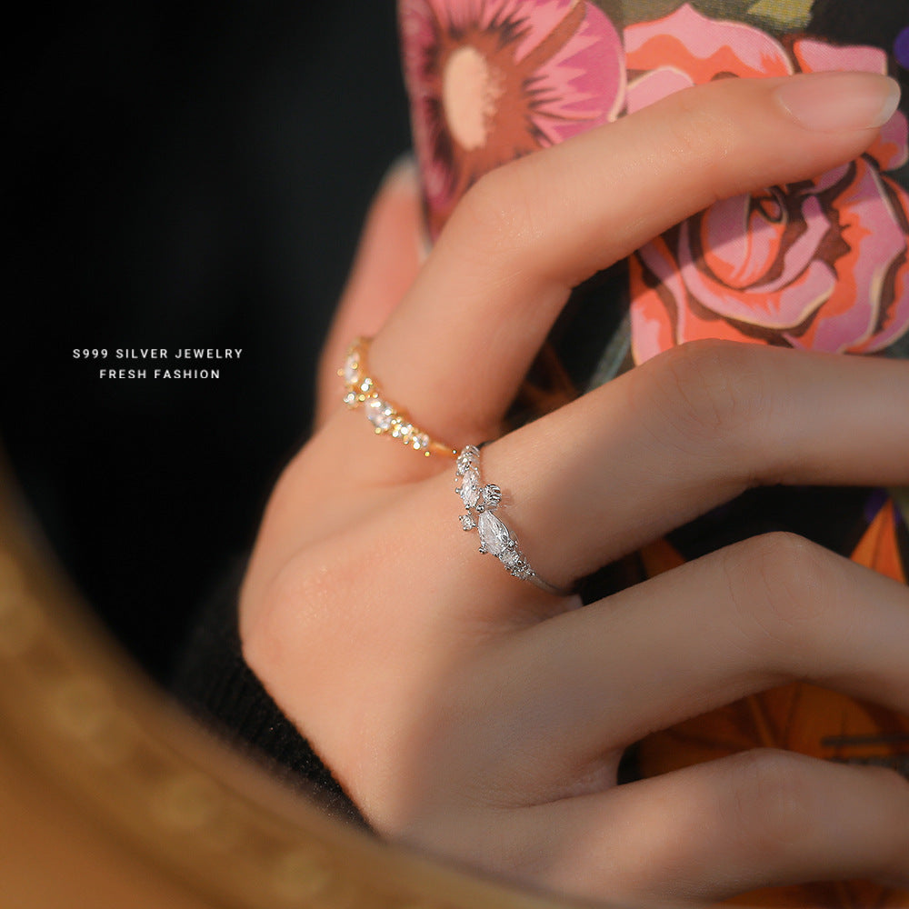 Bague en Zircon Super Star Point pour femme