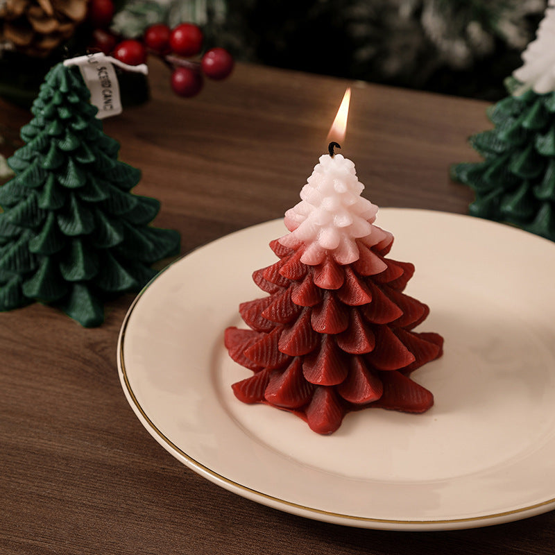 Moules en Silicone pour arbre de noël, pour bricolage, décoration d'ambiance créative, bougies parfumées faites à la main
